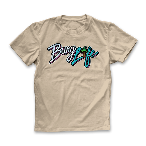 Cream Burg Life T-Shirt Front
