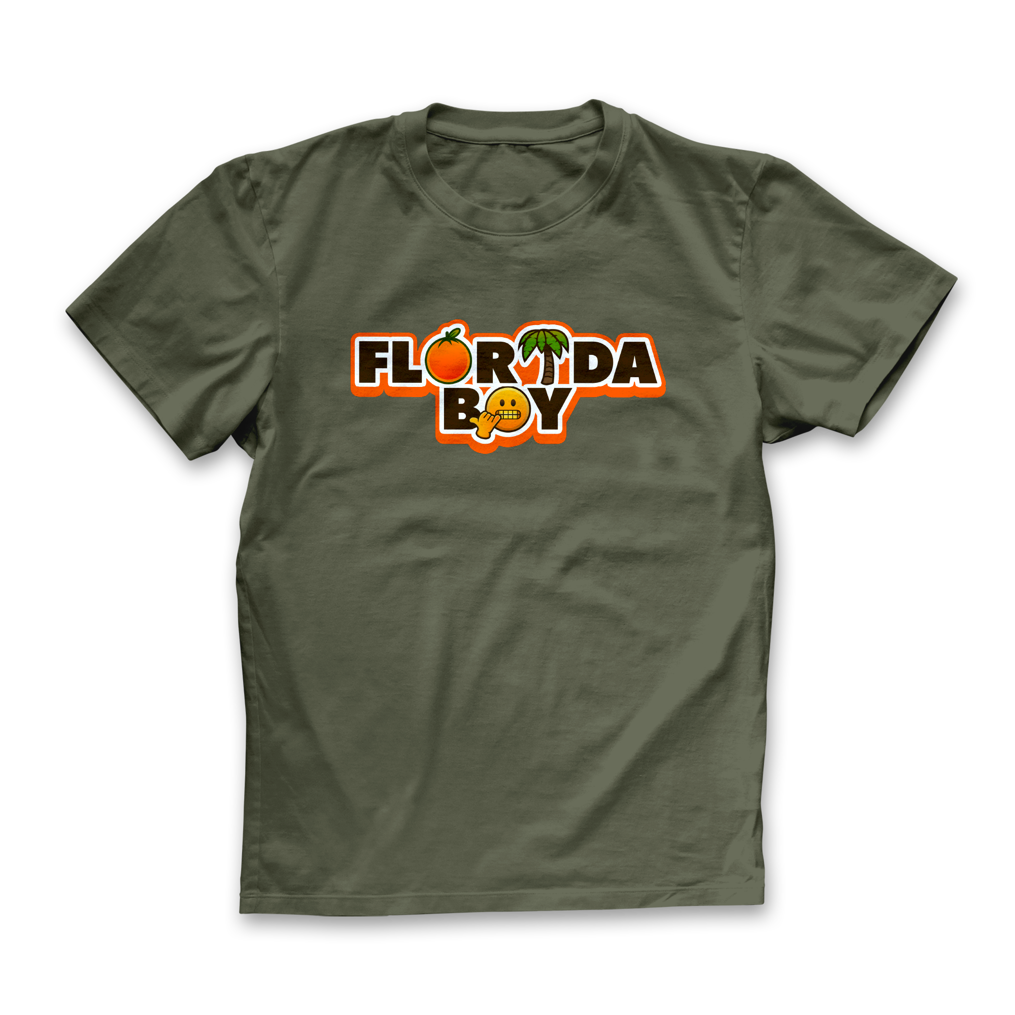 Military Green Florida Boy T-Shirt Front